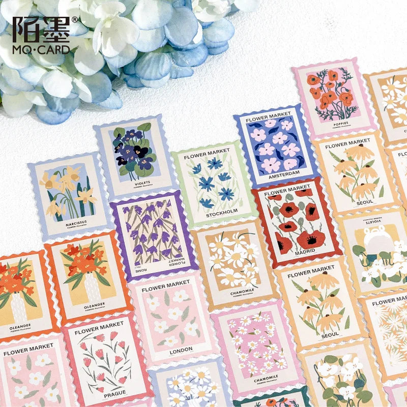 ✨💌 Vintage-Inspired Decorative Stamp Stickers 💌✨