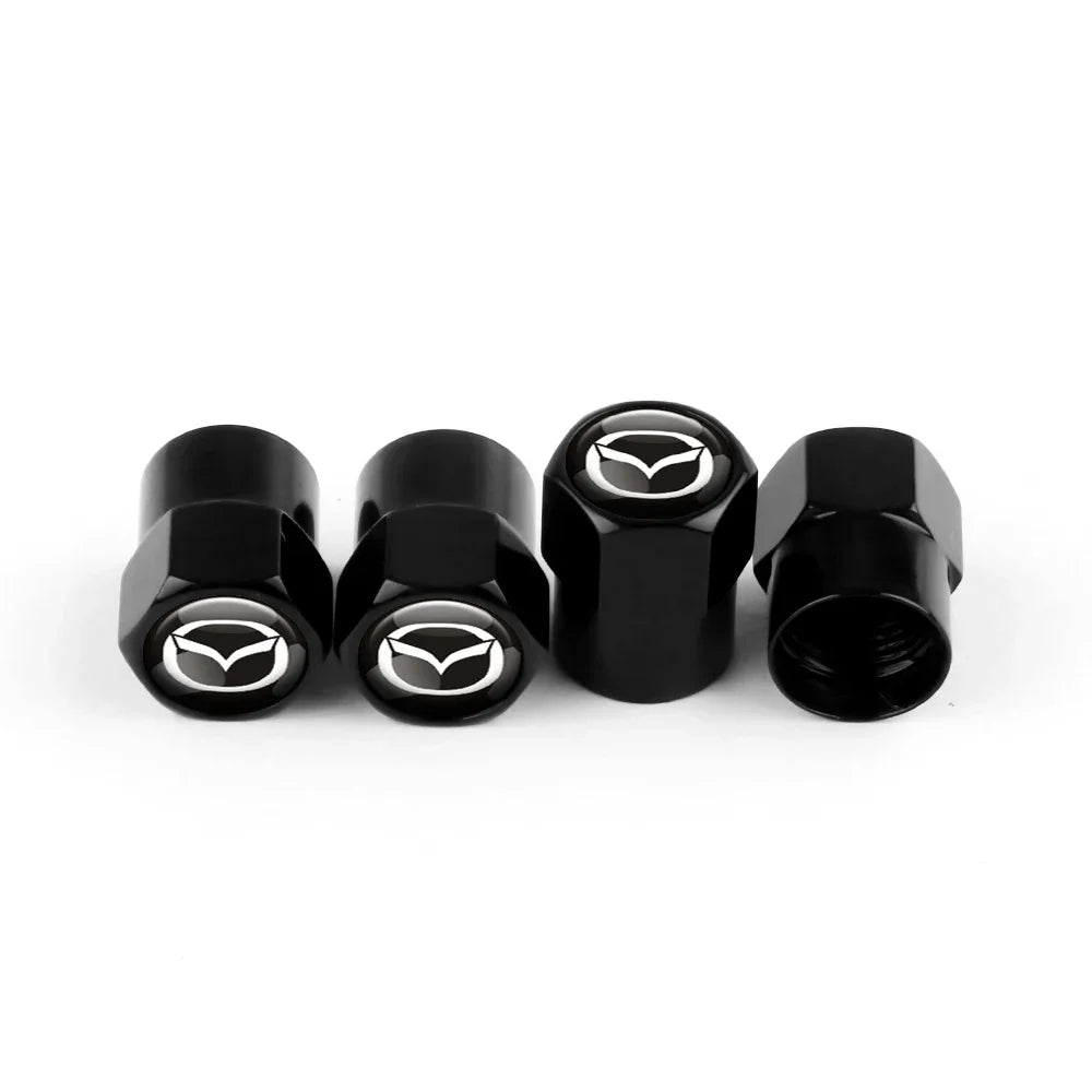 Mazda Logo Aluminum Tire Valve Caps