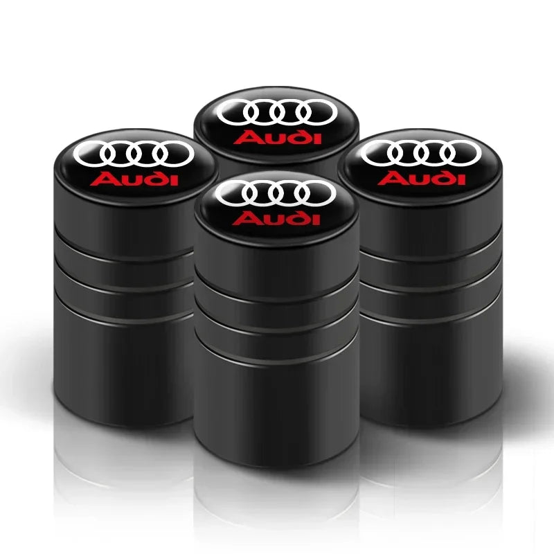 Luxury Metal Tire Valve Caps – Audi Edition