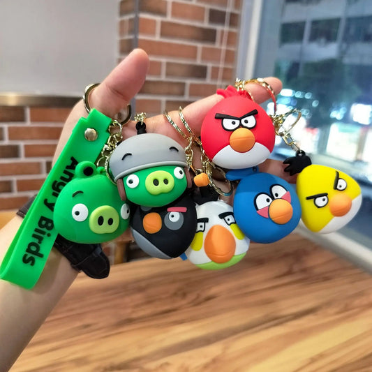 🔥 Angry Birds Keychain Collection – Fun & Iconic Gift! 🐤🐷🔑