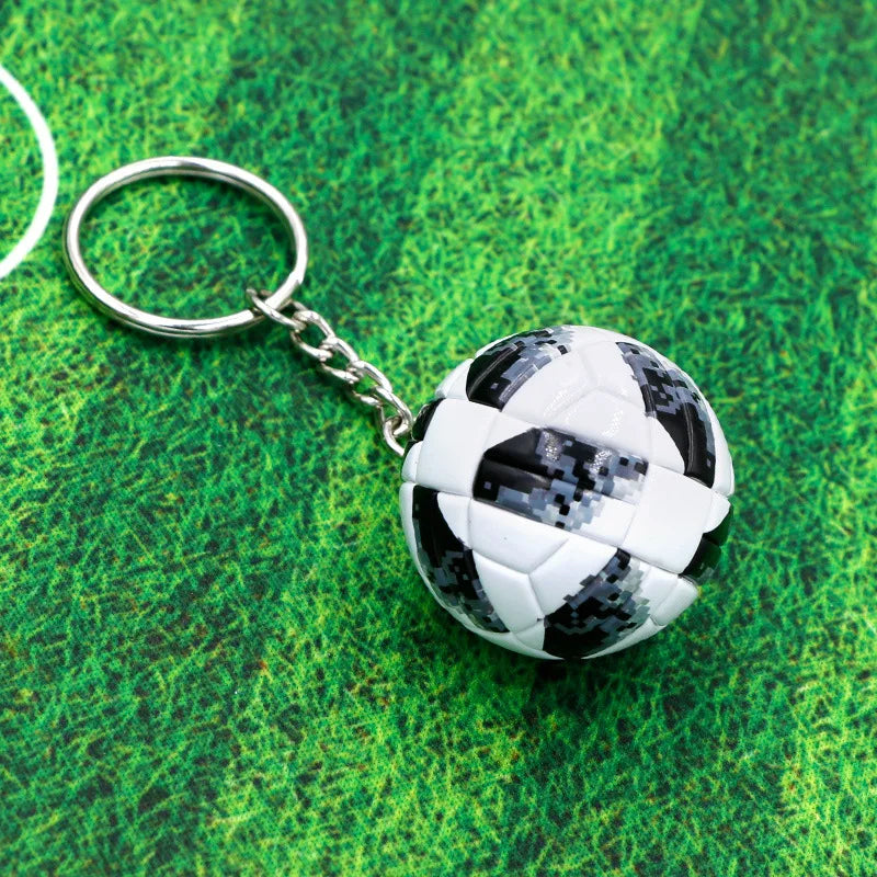 Mini Soccer Ball Keychain