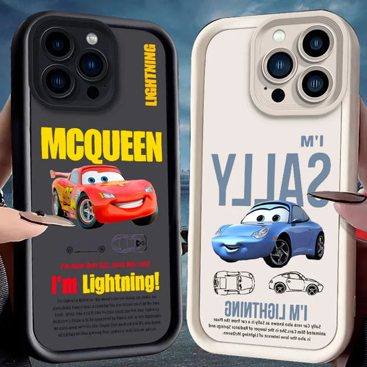 Lightning McQueen & Sally iPhone Case – Speed Meets Style! ⚡📱