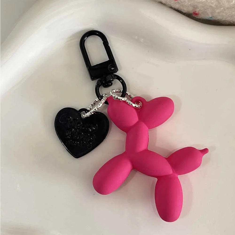 Metallic Ballon Dog Keychain