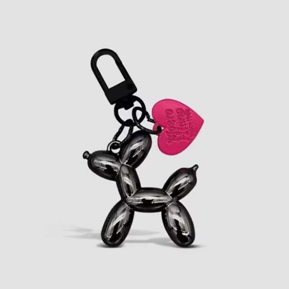 Metallic Ballon Dog Keychain