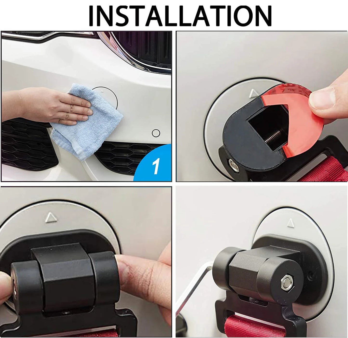 🏎️ Universal Racing Tow Hook – Stylish & Functional 🚗