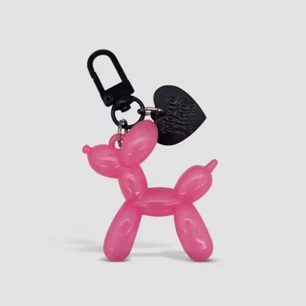 Metallic Ballon Dog Keychain