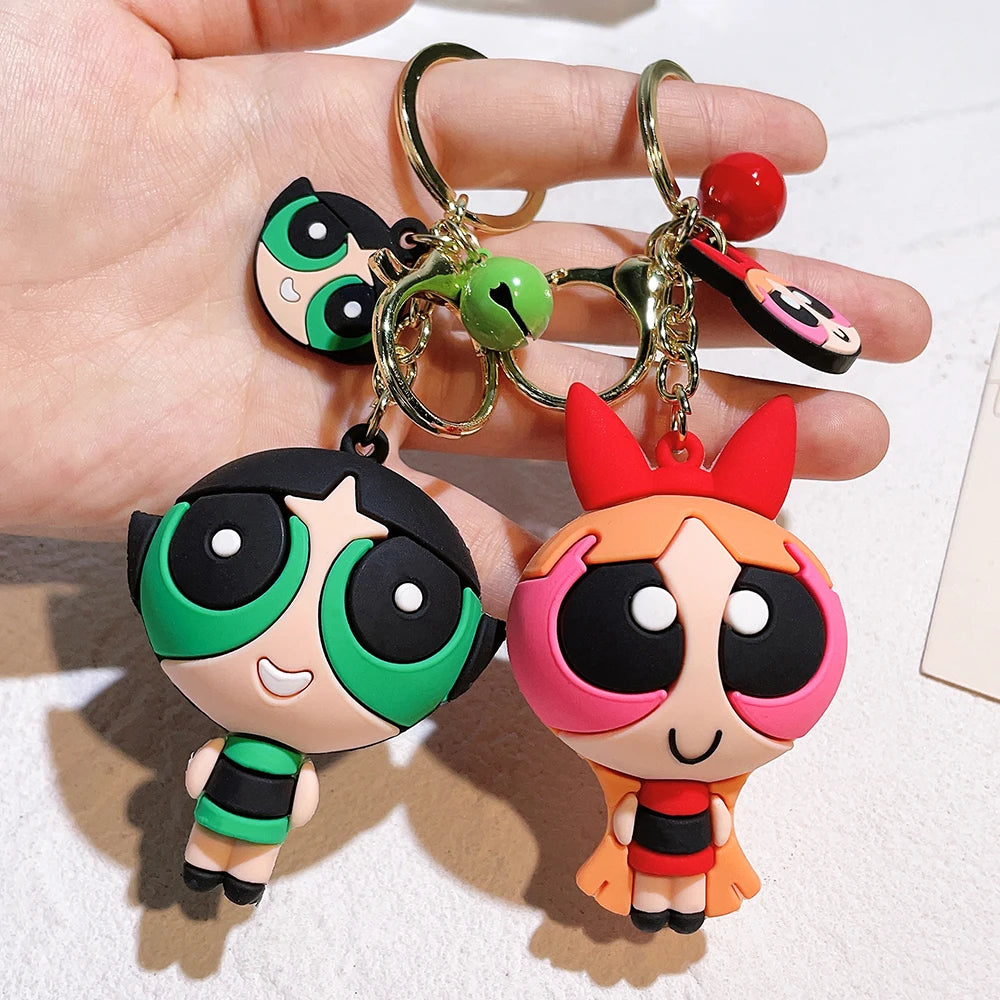 Powerpuff Girls-Inspired Keychains