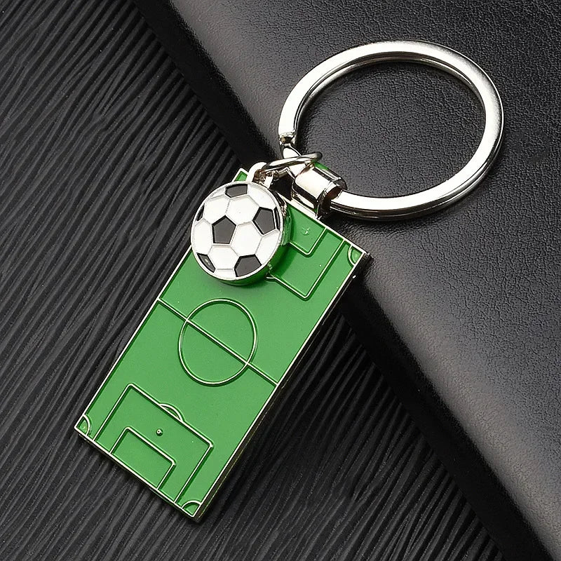 ⚽ Football Field Keychain – For True Soccer Fans! 🟢