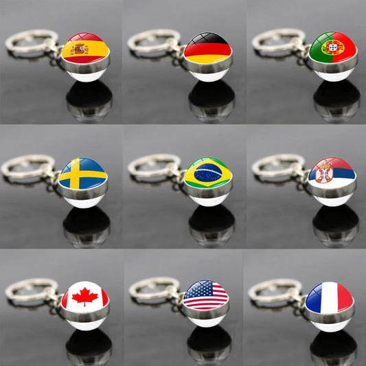 World Flag Keychain