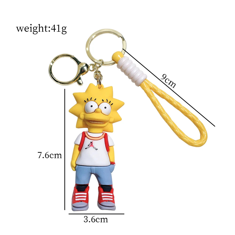 Cute Simpson's Character Keychains – Fun & Stylish Accessories!