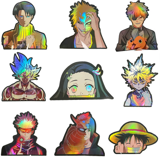 🌈✨ Anime Holographic Sticker Pack – Epic Edition! ✨🌈