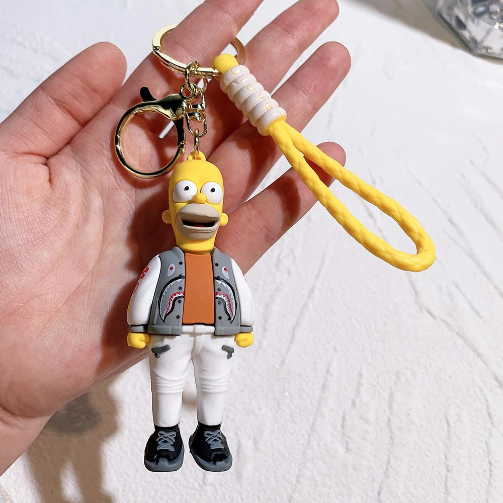 Cute Simpson's Character Keychains – Fun & Stylish Accessories!