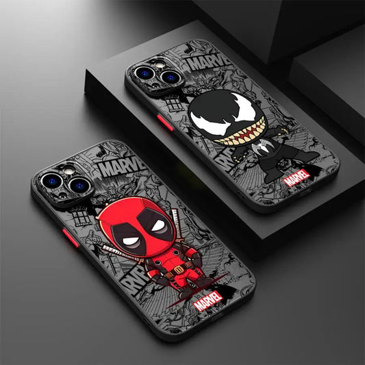 📱 Marvel Superhero Case – Deadpool & Venom Edition 🔥