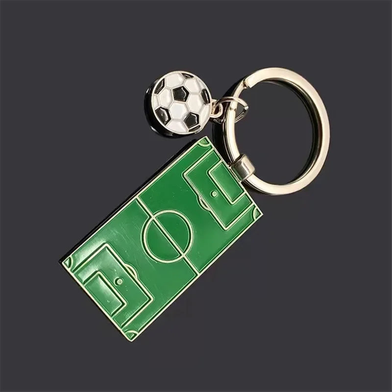 ⚽ Football Field Keychain – For True Soccer Fans! 🟢
