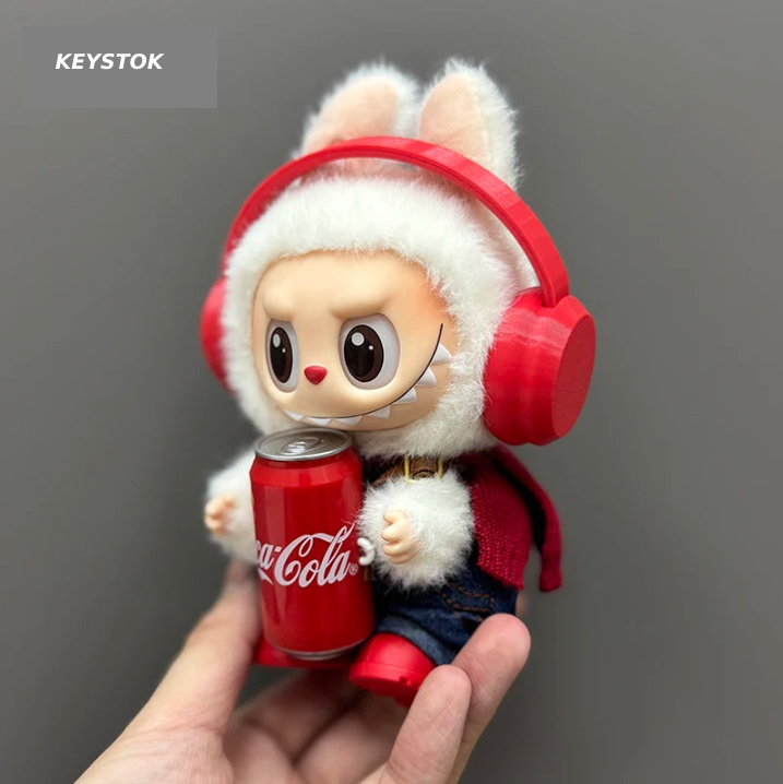 🎧 AMU Piggy x Coca-Cola Plush Keychain Doll
