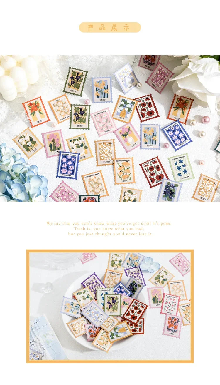 ✨💌 Vintage-Inspired Decorative Stamp Stickers 💌✨