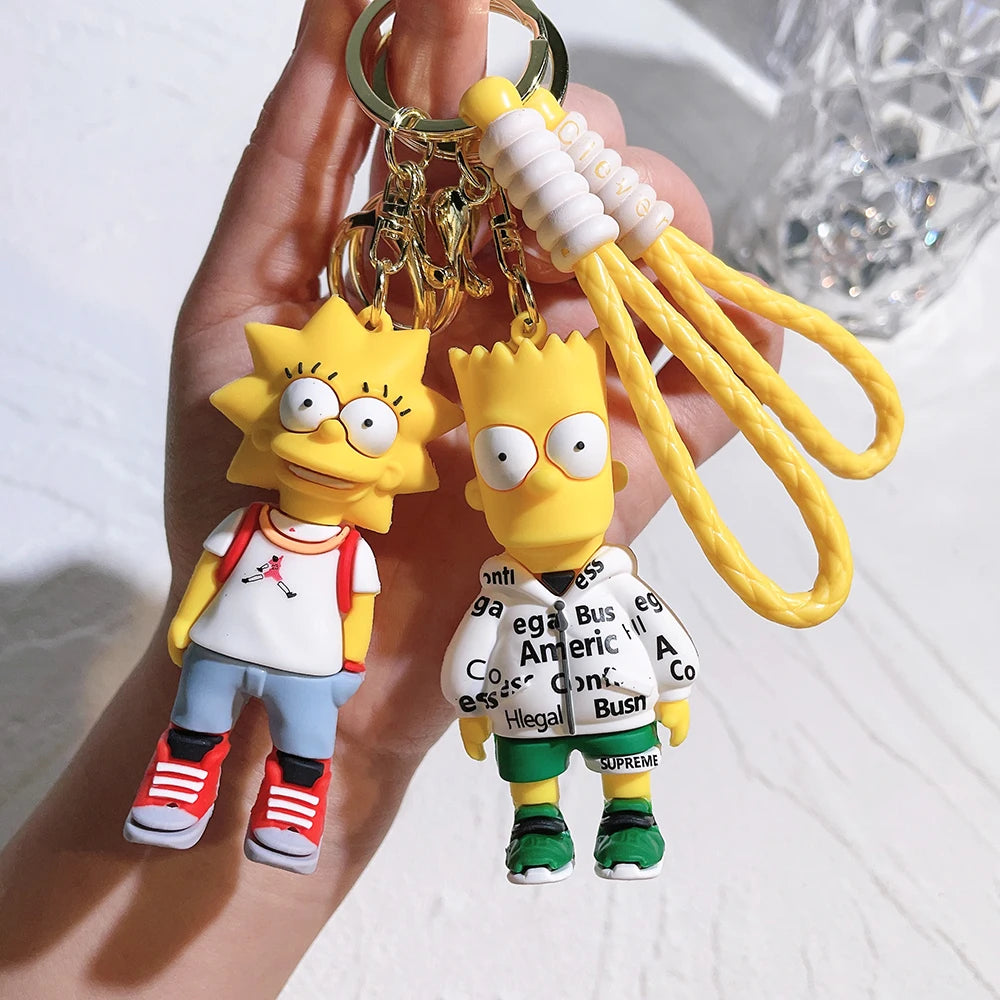 Cute Simpson's Character Keychains – Fun & Stylish Accessories!