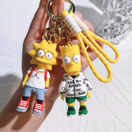 Cute Simpson's Character Keychains – Fun & Stylish Accessories!