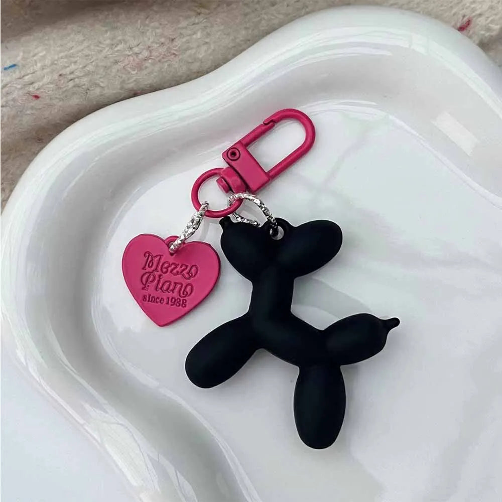 Metallic Ballon Dog Keychain