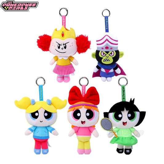 🧸 Powerpuff Girls Plush Keychains – Cartoon Heroes on the Go! 💥