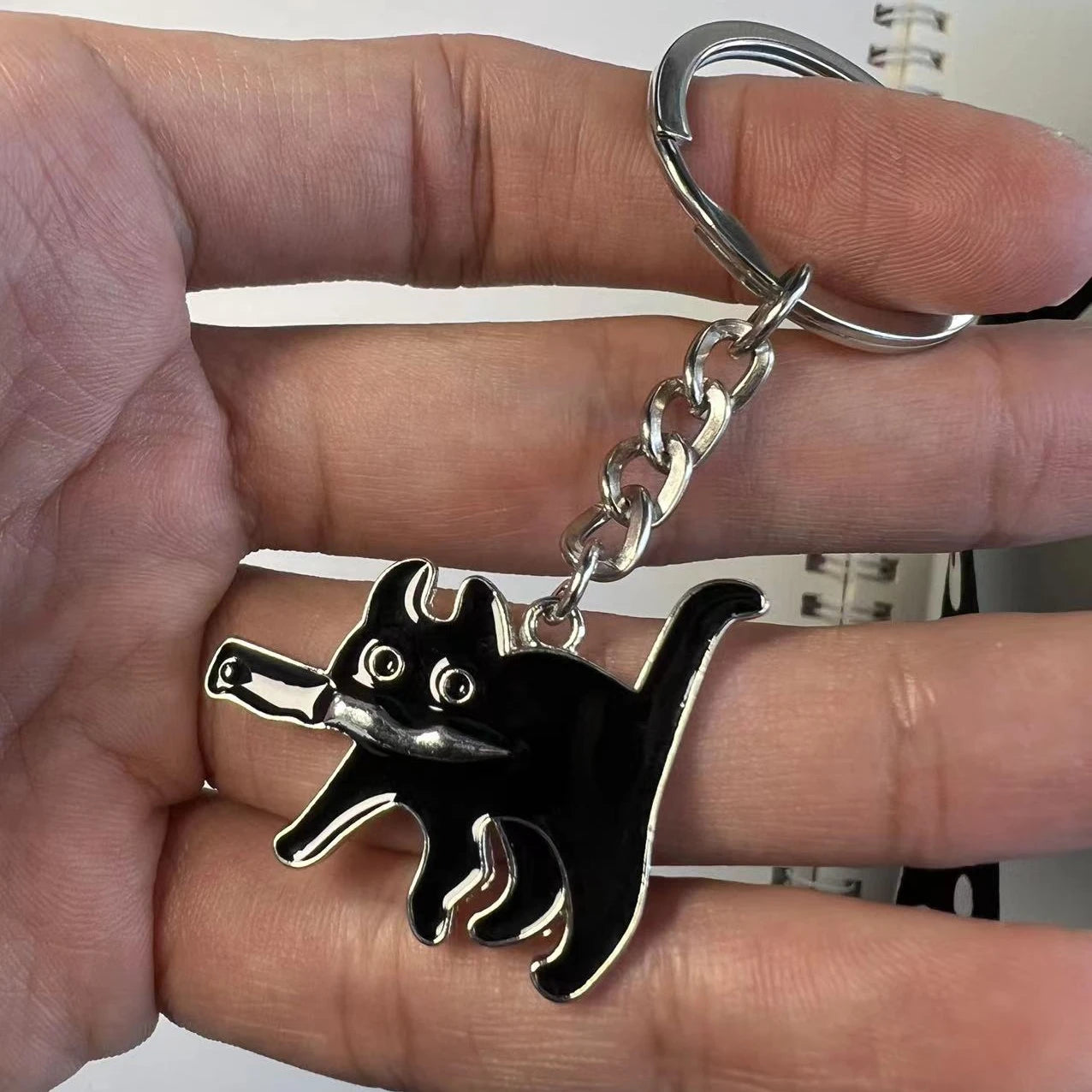 Tactical Cat Keychain