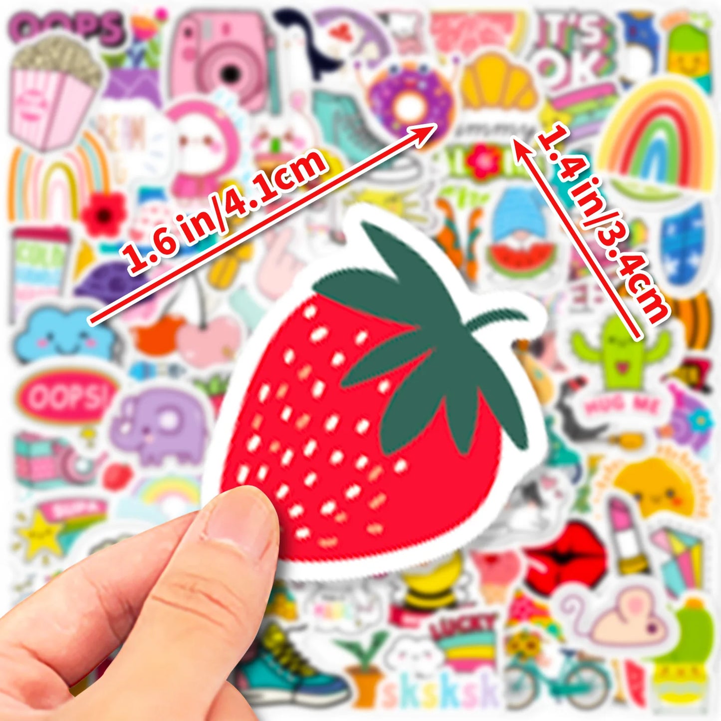 🌈✨ Whimsical Kawaii Sticker Pack/100pcs ✨🌈