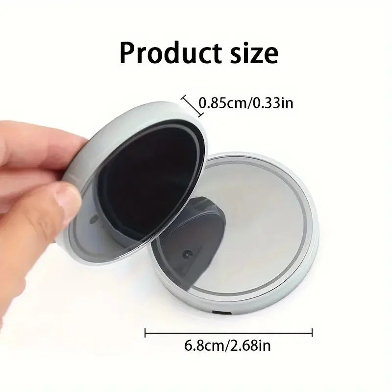 🚗 LED Car Cup Holder Coaster – Cool White Glow for Your Ride 💡  Description: