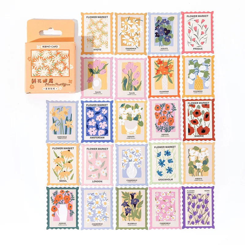 ✨💌 Vintage-Inspired Decorative Stamp Stickers 💌✨