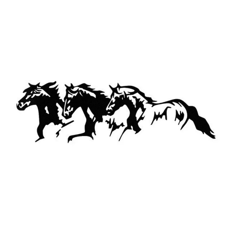 Galloping Horses Car Decal – Stylish Vinyl Sticker