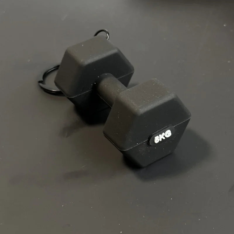 Barbell Keychain