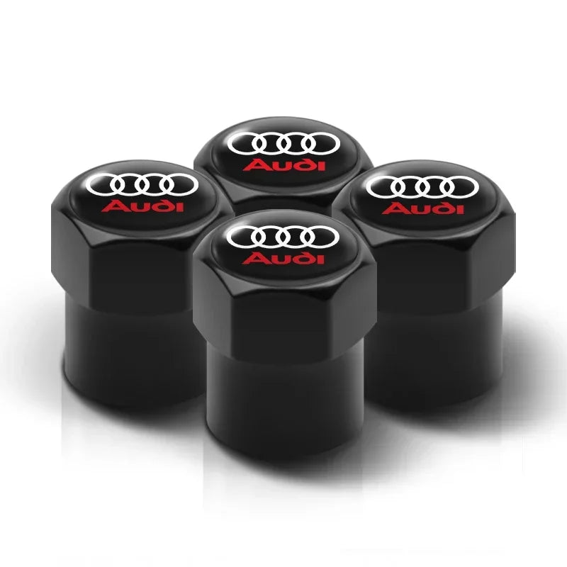 Luxury Metal Tire Valve Caps – Audi Edition