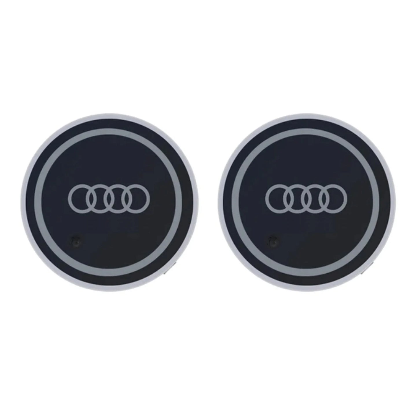 LED Luminous Car Cup Holder Coasters – Audi Edition