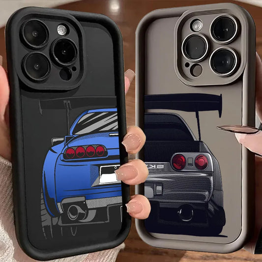 🔥 JDM Car Rear View Soft iPhone Case