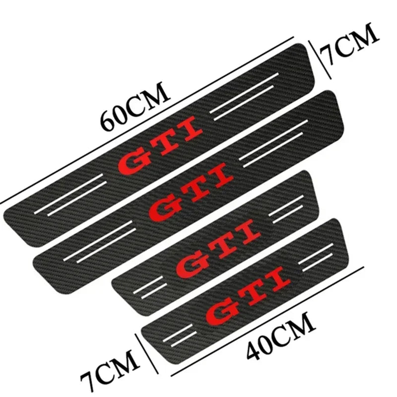 LED Illuminated Car Door Sill Protectors - GTI Edition