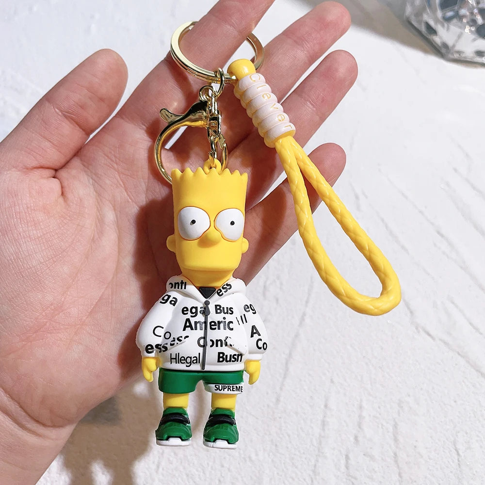 Cute Simpson's Character Keychains – Fun & Stylish Accessories!