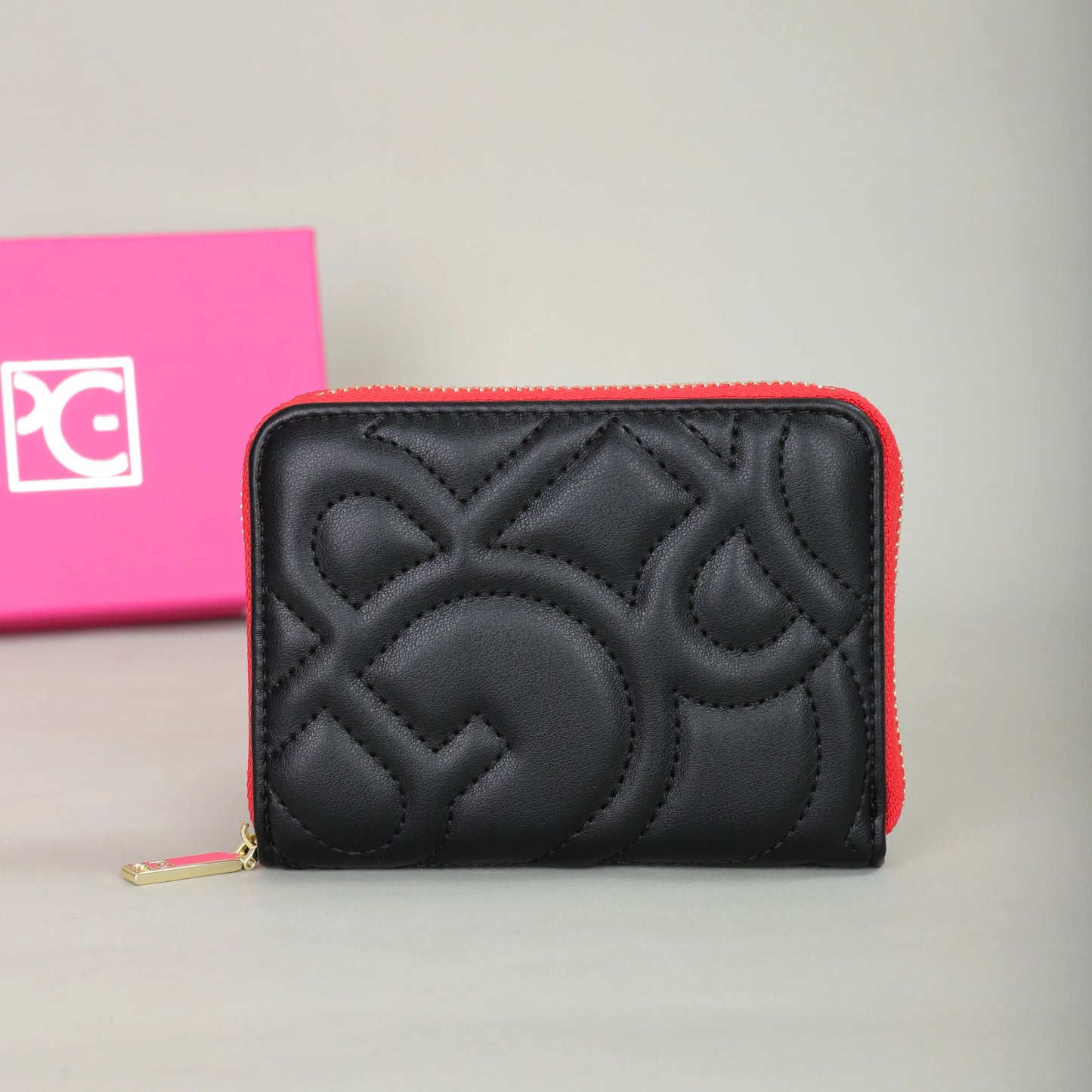 🖤 Quilted Midnight Blue Leather Wallet – Chic & Compact