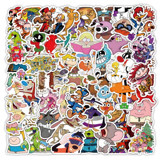 🎉🦊 Cartoon Animal Sticker Mega Pack/50pcs 🐷🐻