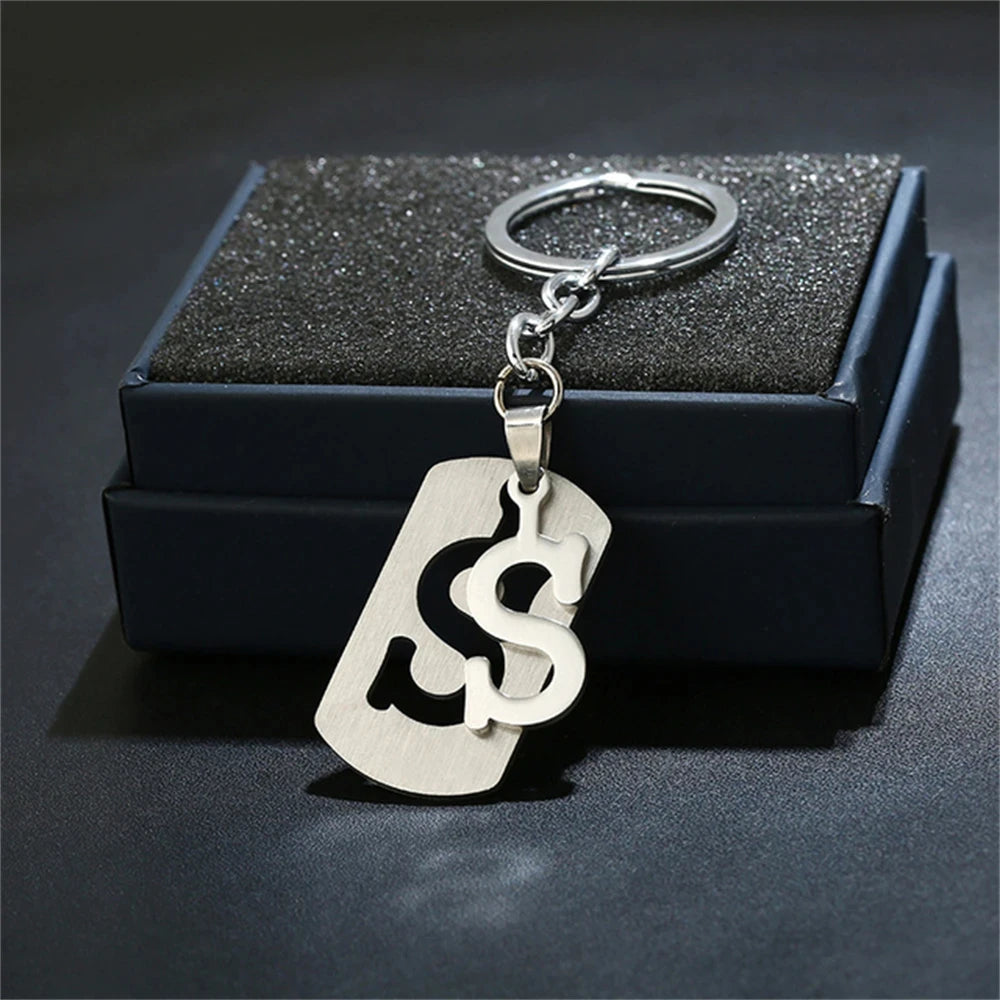 Stainless Steel A-Z Letters Keychain