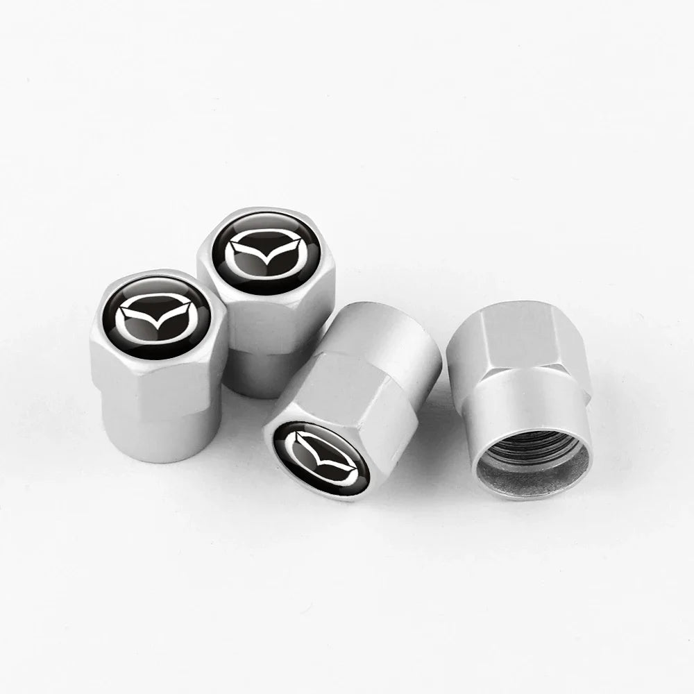 Mazda Logo Aluminum Tire Valve Caps