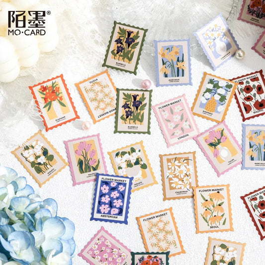 ✨💌 Vintage-Inspired Decorative Stamp Stickers 💌✨