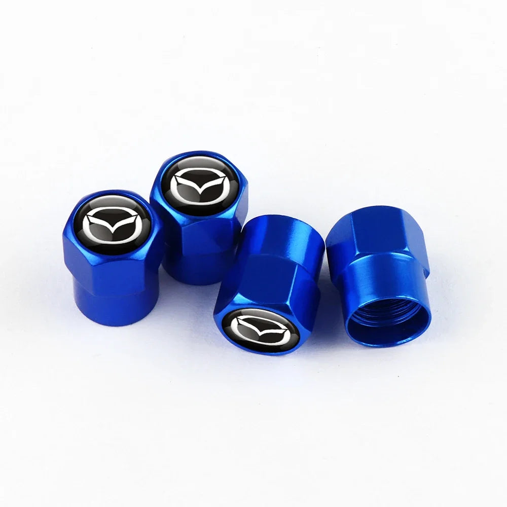 Mazda Logo Aluminum Tire Valve Caps