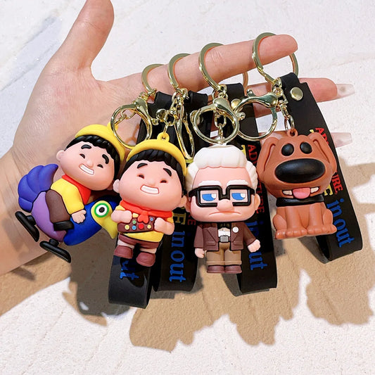 🌟 Adventure Buddies Keychain Set – "Up, Up &amp; Adorable!" 🎈🐾
